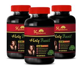Skin Care Solutions 617222558747 Anti Inflammatory Diet Plan - Holy Basil- Wellness And Fitness 3 Bottles