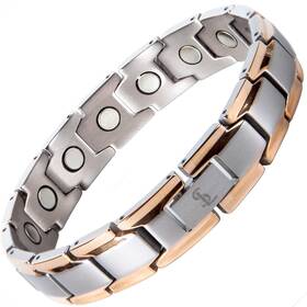 Smarter Lifestyle 709619021221 Elegant Titanium Magnetic Bracelet For Men And Women- Adjustable Len