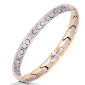 Smarter Lifestyle 709619021252 Elegant Titanium Magnetic Bracelet For Women - Adjustable Length Wit