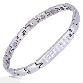 Smarter Lifestyle 851656007314 Sparkling Titanium Magnetic Anklet For Women - Adjustable Bracelet Length Wit