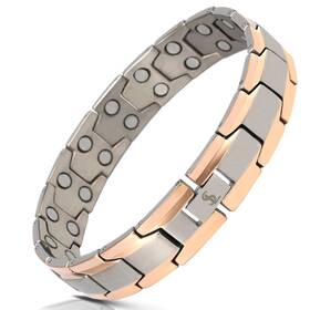 Smarter Lifestyle 855520008452 Extra Strength Titanium Magnetic Bracelet For Men - Adjustable Lengt