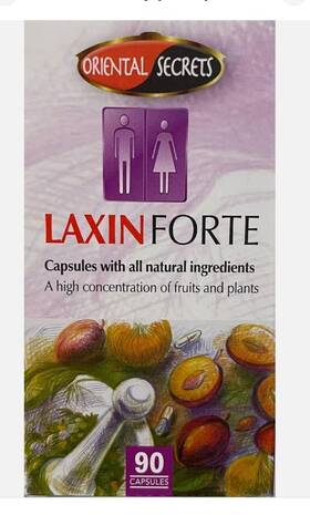12.2028 Sodot Hamizrah Exp 2 Boxes 90 Capsules Each Laxin Forte Regular Bowel Movement Kosher