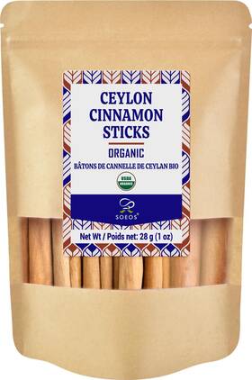 Soeos 810185428762 Organic Ceylon Cinnamon Sticks 1oz 28g Pack Of 1 Ounce