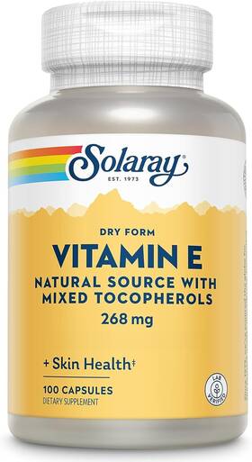 6239233 Solaray Vitamin E 400 Iu 268mg Dry Form - Natural 100 Count Pack Of 1
