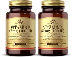 3561-2 Solgar Vitamin E 67 Mg 100 Iu - Softgels Pack Of Count 2