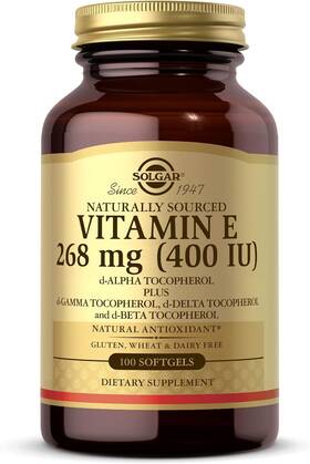 Solgar 667605881276 Vitamin E 268 Mg 400 Iu D-alpha Tocopherol And Mixed Tocopherols