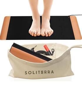 Soliterra 721755233917 Grounding Mat For Feet - Foldable Earthing Bed With Tester