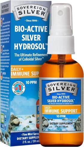Sovereign Silver 684088232357 Bioactive Hydrosol 10 Ppm Fine 2 Ounce Pack Of 1