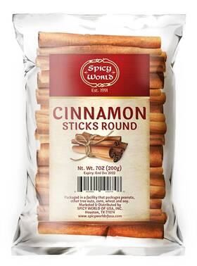 Spicy World 692991811422 Cinnamon Sticks 7 Ounce Bag - 36-44 Perfect