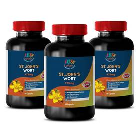 Sport Nutrition & Vitamins 739862221321 Original St. Johns Wort Extract 3 Bottles