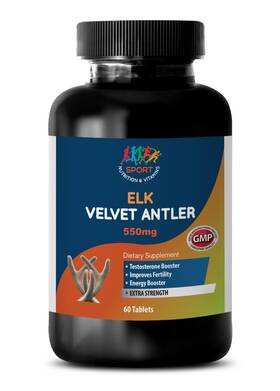 Sport Nutrition & Vitamins 739862223349 Elk Velvet Antler - Muscle And Joint Recovery 550mg 60 Capsules