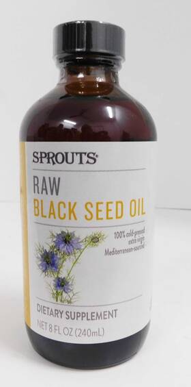 Sprouts 646670690778 Raw Black Seed Cold-pressed Extra Virgin Cumin Oil 8oz Ex6/27
