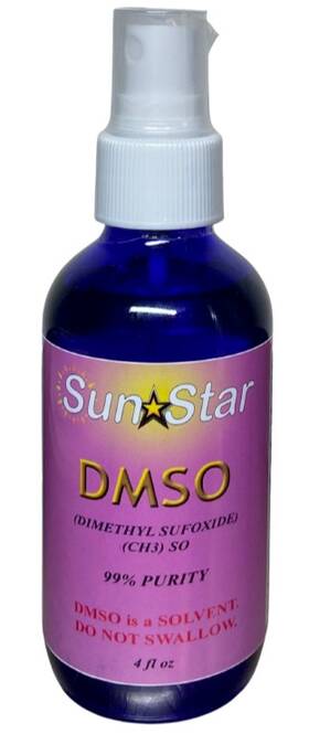 Sun Star Organics 658263110587 Dmso Dimethyl Sulfoxide 99% Purity - 4 Oz