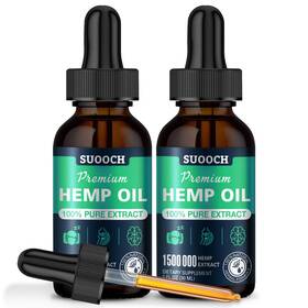 085-ms-suo-ho-2p Suooch Hemp Oil Drops For Sleep Premium Organic Maximum Strength High Potency 100%