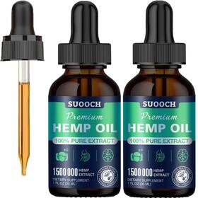 Ms-suo-ho-ha01 Suooch M Oil Drops 2 Pack For Pain Relief Anxiety Skin - High Potency Strength