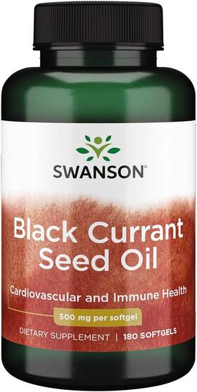 Swanson Efas 0087614170138 Black Currant Seed Oil - Herbal Supplement Promoting Immune System And Hea