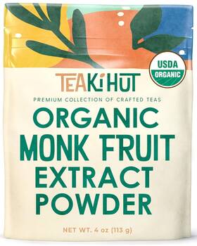 Teaki Hut 445012965948 Organic Pure Monk Fruit Sweetener No Erythritol 4oz 100% Extract Or