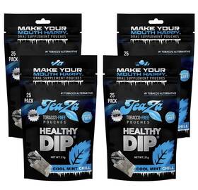 T7-250201-231a Teaza Energy Herbal Healthy Pouch - Cool Mint Chill 4pk Bags Free Shipping 05/26