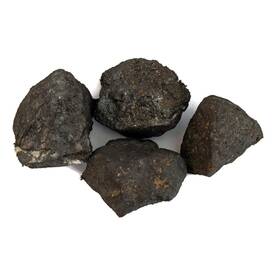 Ls1to1.5.4 The Geode Mine Naturally Magnetic Lodestone 4 Pieces - Includes Velvet Storage Bag