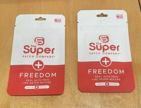 The Super Patch 655466695002 Inch Freedom Pain 4 Pack X 2 8 Patches Total New Free Ship