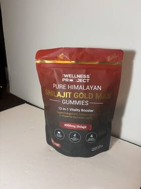 The Wellness Project Gws-24027 Himalayan Shilajit Gold Max Gummies 4000mg Lemon 60ct