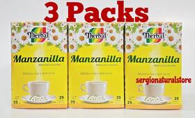 Thebal 839490004034 Te De Manzanilla Chamomile Tea 75 Bags Therbal Free Shipping 3 Packs