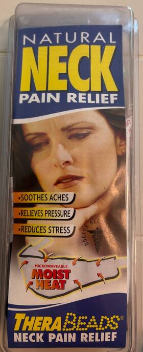 Therabeads 041298450511 Natural Neck Pain Reliever Mirowaveable 6 1/2 X 22 Inch Brand New