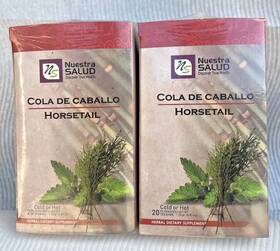 Therbal 839490004010 2- Box Ns Cola De Caballo Tea Horsetail Infusion Herbs 20 Bags / Total 40