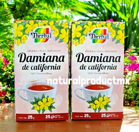 Therbal 839490004072 2 Te Damiana De California Tea Infusion Herbs 50 Bags 1 G. Each By