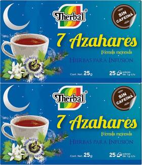 Therbal 839490004096 2packs Te De 7 Azahares 50 Bags 0.03 Oz. Each Blossoms Made In Mexico