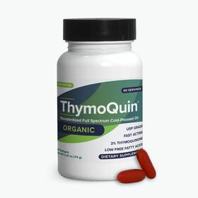 Thymoquin 645781830493 Organic Cold-pressed Black Seed Oil Capsules For Skin Joint Metabol