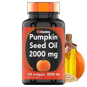 Tnvitamins 095234291270 Pumpkin Oil - 2000 Mg X 120 Softgels For Hair Growth Pumpk Inch