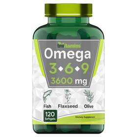 A8879 Tnvitamins Triple Omega 3 6 9 3600mg X 120 Softgels Essential Fatty