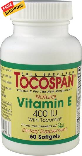 8579-60 Tocospan The Full Spectrum Vitamin E 400 Iu Formulation 60 Softgels