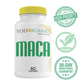 Mt22 Todorganic Maca Root Extract 60 Pills 500mg Enhance Sexual Health High Potency