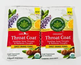 Traditional Medicinals 032917007001 2 Organic Throat Coat - Sweet Orange Fennel 06/2025