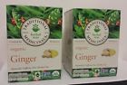 Traditional Medicinals Teas Lot Of 2 Herbal Organic Ginger 16 Tea Bags 032917001641