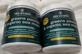 Tss69000 True Sea Moss Lot Of 2 Natural Superfood Greens Powder And Organic 7.16 Oz Exp2026 New