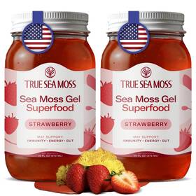 Trueseamoss 061033691363 Sea Moss Gel Made In Usa Wildcrafted Seamoss Fresh Fruits And S