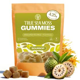 Trueseamoss 061033694104 True Sea Moss Gummies High Potency 4250mg Authentic Gel Raw And Wi