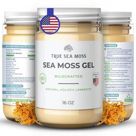 Trueseamoss 065006235073 Wildcrafted Irish Sea Moss - Made With Dried Seaweed And Fresh Vegetables