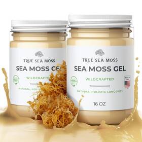 Trueseamoss 065006235080 Wildcrafted Irish Sea Moss Gel - Made With Dried Seaweed Seamoss Vegan-fri