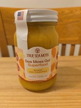Trueseamoss 065006235530 Sea Moss Gel Made In Usa Wildcrafted Mango And Pineapple Brand New