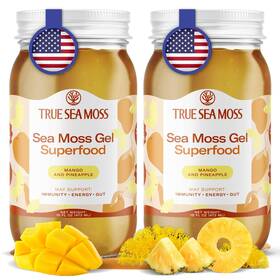 T5-u2oi-zlo3 Trueseamoss Wildcrafted Irish Sea Moss Gel With Dried Seaweed And Vegetables Mango Pinea