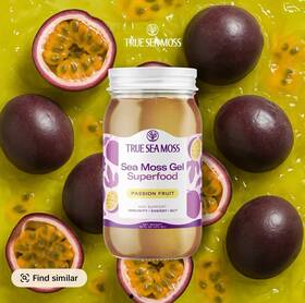 Tsm-spb1 Trueseamoss Wildcrafted Irish Sea Moss Gel Dried Seaweed Seamoss Passion Fruit