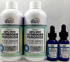 H2o2 Undisclosed 35 Organic Hydrogen Peroxide Food Grade Certified 2 12 Oz Bottle 609224593505