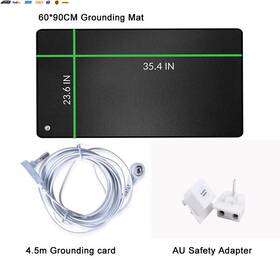 Usa-viralfinds 313028138113 90x60cm Grounding Mat For Improving Sleep Pad Health With Earthing Cab