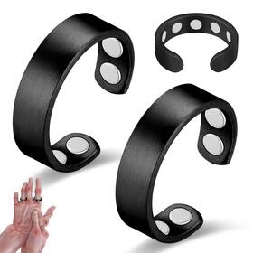 Fussy250908003 Vicmag 2pcs Magnetic Copper Rings For Women Men 99.99 Pure Ring With