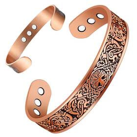 Usl1103001 Vicmag Copper Magnetic Bracelet For Men Bracelets 9x Ultra Strength Magnets Tr