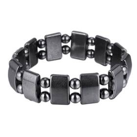 Rdbh0007h-2-fba Viki Lynn 2 Pcs Hematite Magnetic Bracelets For Women And Men Stone B